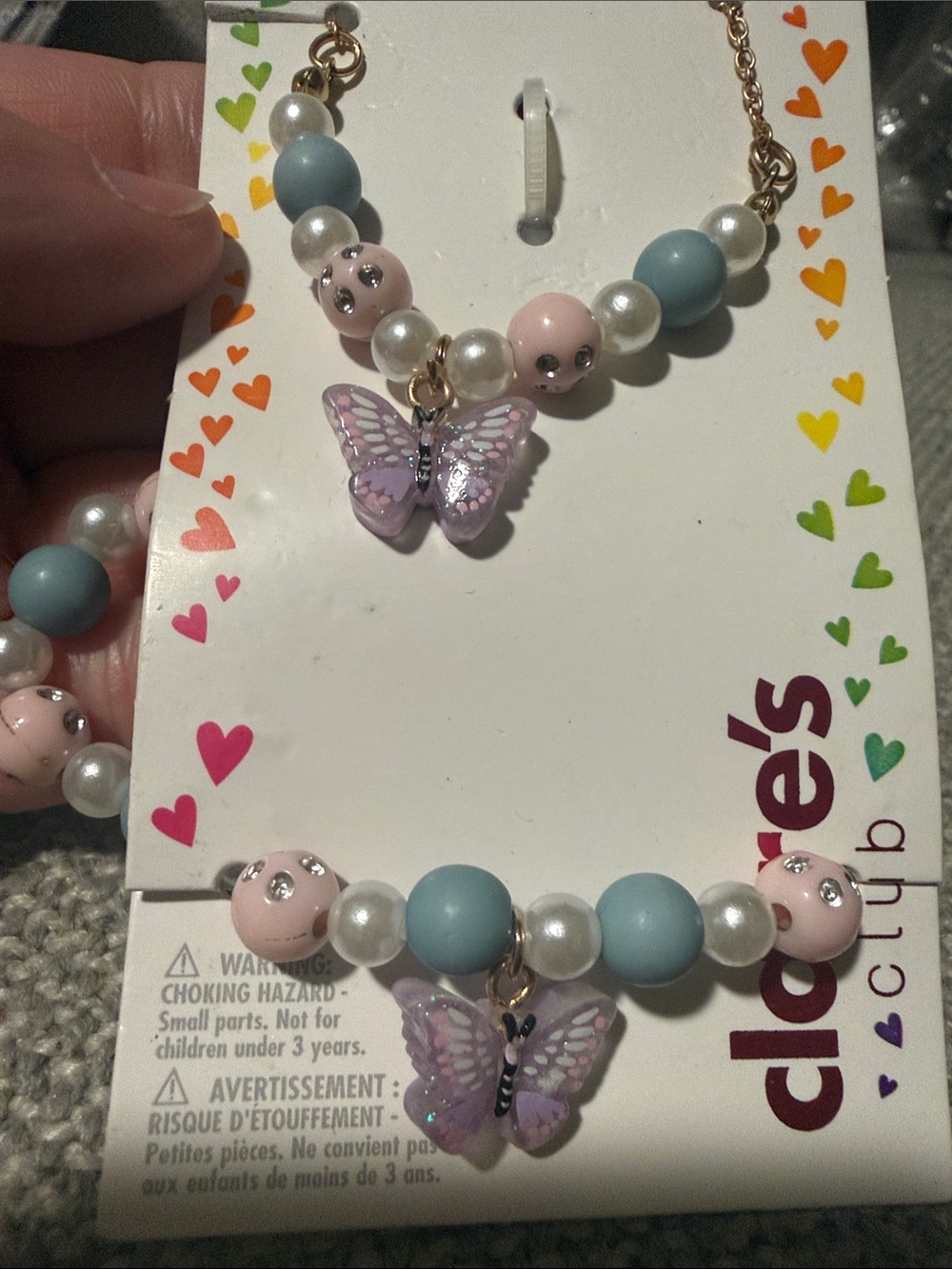 5/$25 Butterfly Set Necklace bracelet New